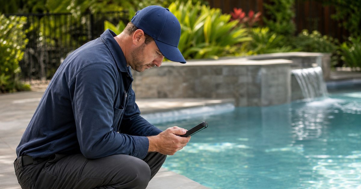 What is the best way to log chemical readings at every pool stop?